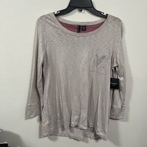 Cynthia Rowley Women's Long Sleeve Pocket Tee M NWT